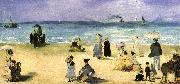 Edouard Manet On the Beach at Boulogne oil painting on canvas